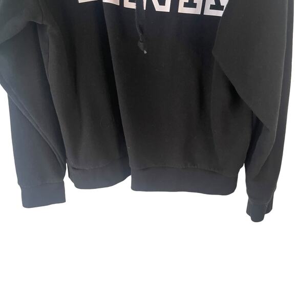 PINK Women's Size Medium Black Cowl Neck Campus Pullover Sweater - Picture 3 of 7